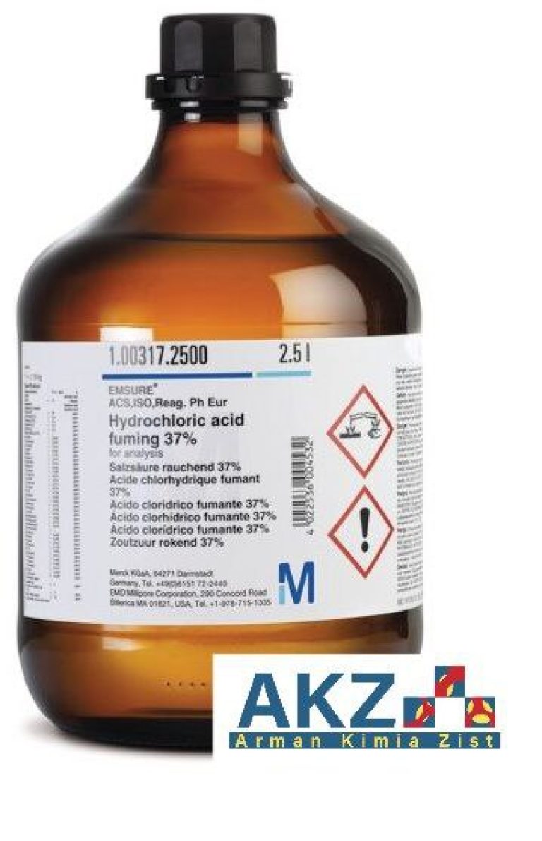 کلریدریک اسید, Hydrochloric Acid, کد 100317 , فروش کلریدریک اسید , خرید کلریدریک اسید